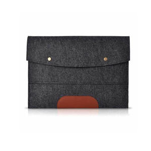 यूरोपीय शैली के पुआल ने महसूस किया लैपटॉप बैग फोल्डेबल डिजाइन सिंगल कम्पार्टमेंट ऑफिस और लिविंग रूम का इस्तेमाल - Product Image 2