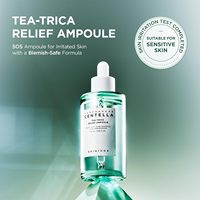 Skin1004 Ampoule apaisante non comédogène et non collante Tea-Trica, sérum à la Centella et à l'arbre à thé, apaise les peaux sujettes à l'acné