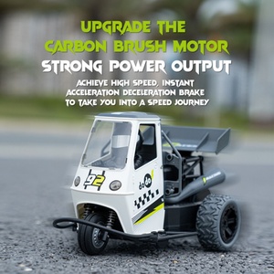 Nouvelle Moto Tricycle Télécommandée Électrique 2.4G à l'échelle 1:16 avec Effet de Pulvérisation Lumineuse, Jouet de Course RC Drift S810 - Product Image 2