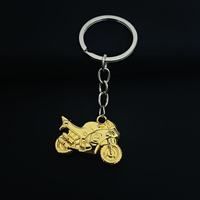 Porte-clés en alliage de zinc de simulation de moto 3D personnalisé créatif, style unique pour la publicité automobile, emballé individuellement