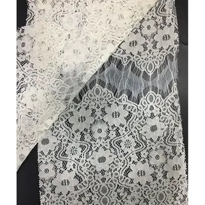 swiss nylon and cotton french custom eyelet lace fabric switzerland for white dress