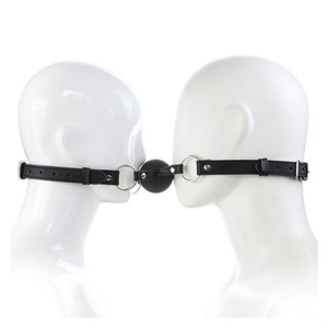 Double érotique Silicone Mouth Gag Fetish Play Props Neck Bands BDSM Couples Flirting Toys - Product Image 2