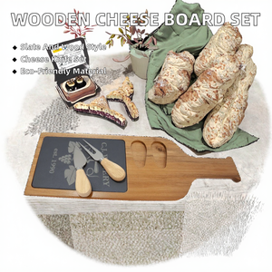 Slab <b>Slate</b> Wood Cutting Board and Bread Cheese Board Eco-Friendly Oven Safe wood crafted - Product Image 2