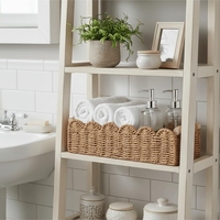 Nova Cesta de Armazenamento em Corda de Papel, Organizador Artesanal para Mesa, Ideal para Lanches, Cosméticos e Diversos Itens para Banheiro, Sala de Estar e Quarto