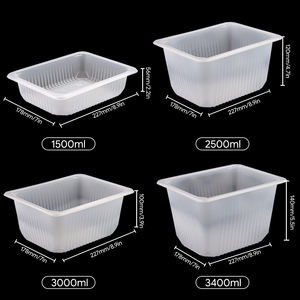 1500ML Fresh Meat <b>Tray</b> Blister Process Custom Wholesale Disposable PP <b>Plastic</b> Food Grade Material - Product Image 4