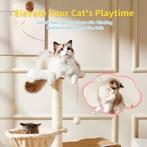 JQ Extra Großer Katzenbaum für Große Katzen wie <span class=keywords><strong>Maine</strong></span> <span class=keywords><strong>Coon</strong></span> mit Robuster Konstruktion und Reichlichem Ruhebereich - Product Image 1