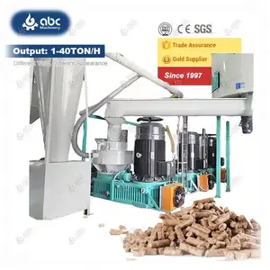 ماكينة تكوير كبيرة متينة من الخشب الصلب ذات حلقة متينة تستخدم للتركيب ككريات من الكتلة الحيوية والوقود الحيوي وأنفايات الزراعة وفراخ الأرز