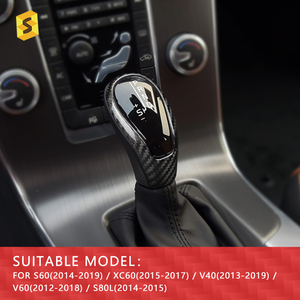<span class=keywords><strong>Accessori</strong></span> Interni Auto ES Finiture in Vera Fibra di Carbonio Pomello del Cambio per <span class=keywords><strong>Accessori</strong></span> <span class=keywords><strong>Volvo</strong></span> S60 XC60 V40 V60 S80L - Product Image 6