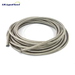 Stainless Steel Wire Braided with PTFE Hose High Pressure Washer Hose SAE 100 R14 Flexible Hydraulic Rubber Hose