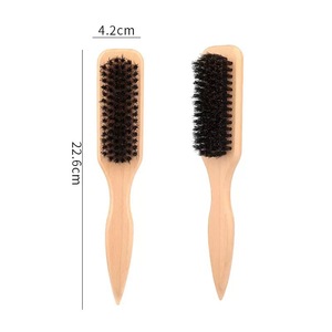 Bestseller Beechwood Men's Beard Brush <strong>Pointed</strong> Tail Brush Pig Bristles Vintage Oil Head Styling Comb <strong>Shaving</strong> Brush - Product Image 5