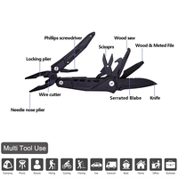 Couteau de poche multifonction 8-en-1 Homeyee de haute qualité, pliable, en acier inoxydable avec poignée en aluminium, idéal pour le bricolage (OEM)