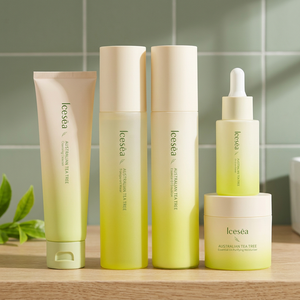 Icesea Australian Tea <b>Tree</b> Anti-Aging Herbal Luxurious Cream Serum <b>Face</b> Acne Solution Set-Daily Oil-Reducing Skincare Kit Skin - Product Image 3