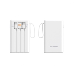 Batería Externa al por Mayor con Cables, de Gran Capacidad (10000mAh, 20000mAh) y Carga Rápida de 22.5W, en Colores Degradados - Product Image 1