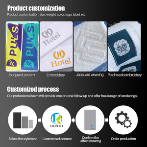 Bán Buôn Sang Trọng Tay Tùy Chỉnh 70x140Cm Khách Sạn 100% Bông Cổ Phiếu Khăn Tắm Bông Sang Trọng Khăn Tắm & Bồn Tắm Thảm - Product Image 4