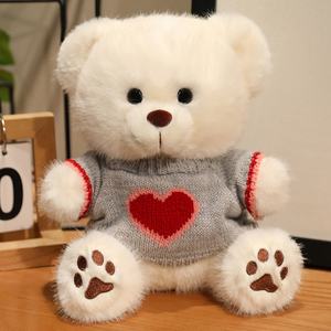 Boneka Beruang Duduk Berbulu Lembut 30CM Berlapis Sweater, Mainan Boneka Teddy Bear yang Nyaman untuk Hari Valentine - Product Image 2