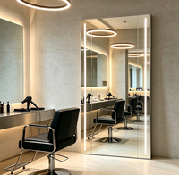 Miroir de salle de bain moderne avec éclairage LED, miroir de maquillage éclairé par des lumières LED pour la maison, la salle de bain, le salon de coiffure, la barbershop
