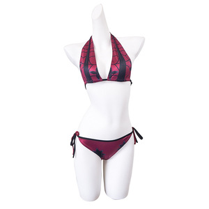 Costume da Bagno Sexy Cosplay <span class=keywords><strong>Anime</strong></span> Arc Daki <span class=keywords><strong>Kimetsu</strong></span> <span class=keywords><strong>No</strong></span> Yaiba, Set Bikini con Copricostume, Costume da Bagno in 3 Pezzi per Halloween - Product Image 2