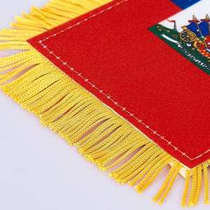 Tissu en Satin Double face personnalisé avec franges, pour fenêtre, rétroviseur de voiture, bannière, drapeau fanion, fourniture d'usine - Product Image 6