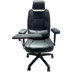 WSF 1808 training chair with write pad meetingroom Chair foldable chair PU leather