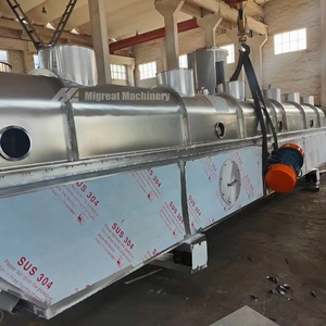Séchoir professionnel à lit fluidisé vibrant avec moteur à engrenages PLC pour applications de séchage de poudres et granulés alimentaires - Product Image 5