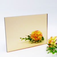 Panneaux PMMA transparents personnalisés rouges de 3 mm et 6 mm d'épaisseur, feuilles d'acrylique miroir extrudées et coulées fluorescentes grand format couleur or rose