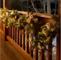 Guirlande de Noël à énergie solaire, 20 m, 200 LED, étanche, fil de cuivre décoratif, directement de l'usine