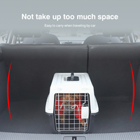 Nouveau design de caisse de luxe pour animaux de compagnie approuvée par les compagnies aériennes boîte à air personnalisée en gros cage en plastique pour chien chat transporteurs pour animaux de compagnie pour le voyage