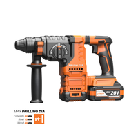 511603 Marteau perforateur rotatif sans fil 20V sans balais de 26mm pour travaux de béton, de maçonnerie et d'acier