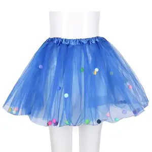 Girls' Cute And Beautiful Tutu Style Ballet Performance Wear Short Skirt Polyester Plush Ball For Baby And Children For Parties