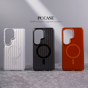 Étui de téléphone en métal ondulé peint, résistant aux chocs, en PC rigide, pour Samsung S26 Ultra Plus, coque magnétique pour iPhone - Product Image 6
