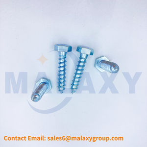 MALAXY DIN571 <span class=keywords><strong>Coach</strong></span> Tornillo Lag Perno Galvanizado o Acero inoxidable Cabeza hexagonal Tornillo de madera Tornillos de alta calidad - Product Image 3