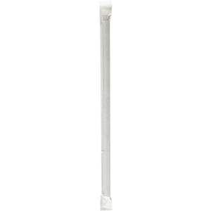 Boardwalk Jumbo Paper Straws 7.75\" <b>Black</b> Individually <b>Wrapped</b> Case Bar Accessories Beverages Bubble Tea Parties Printed - Product Image 3