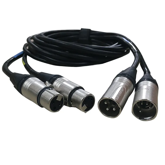 DMX XLR 3 Pin 5 Pin erkek dişi kablo konektörü için mikrofon mikser DMX kablosu