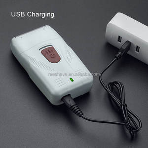 Afeitadora eléctrica LS 2205 para hombre, afeitadora de doble hoja recíproca, afeitadora de cabeza calva, duradera, impermeable, portátil, USB - Product Image 6