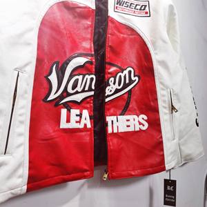 مصنع السعر 26 جديد الأوروبية الأمريكية أزياء العلامة التجارية التعاون الشتاء الوقوف الجبهة دراجة نارية جلدية بومبر سترة فاخرة - Product Image 6