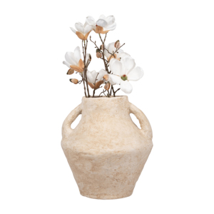 Vaso a due manici in ceramica fatta a mano, vaso per fiori in cartapesta per soggiorno, camera da letto, ufficio. - Product Image 4
