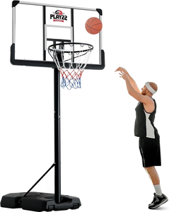 IUNNDS vendita calda supporto da <span class=keywords><strong>basket</strong></span> <span class=keywords><strong>portatile</strong></span> esterno 44 ''PC sistema di visualizzazione del tabellone di 10 piedi altezza regolabile canestro da <span class=keywords><strong>basket</strong></span> - Product Image 1