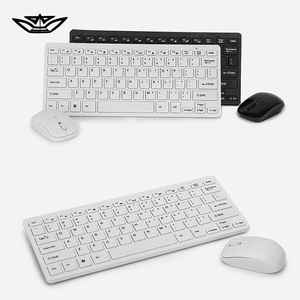 Lvkidron 2.4G không dây mini bàn phím chuột Combo siêu mỏng ABS phụ kiện máy tính thông minh ngủ bàn phím chuột combo - Product Image 2