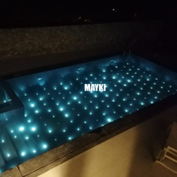 Moteur de lumière à fibre optique à grande puissance de 30 mm de diamètre, générateur de lumière à fibre optique de 150 W avec fonction DMX pour l'éclairage de piscine