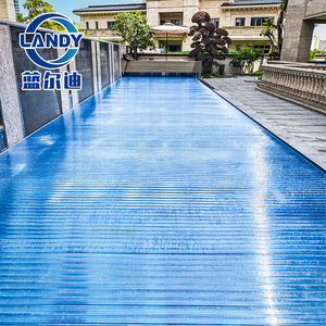 Landy 24V PC Tự Động Trượt Sàn Hồ Bơi Bìa IP68 Không Thấm Nước Chống Uv Tự Động Hồ Bơi Bìa Cho Thận Hình Hồ Bơi - Product Image 5
