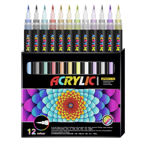 Set di Pennarelli Artistici Opachi Avanzati, Inchiostro Impermeabile Non Sbiadisce, per Studenti Professionisti, Graffiti, Illustrazioni, Lavori Non Cancellabili - Product Image 5