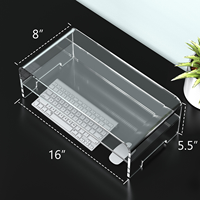 Support d'écran en acrylique transparent, support pour ordinateur portable 16 pouces pour PC/Mac Book, emballage en carton, fabriqué en Chine