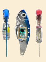 Leurre artificiel transfrontalier en alliage de zinc, type VIB Luya, 31g, coloré, lumineux électronique, longue portée, à coulée lente