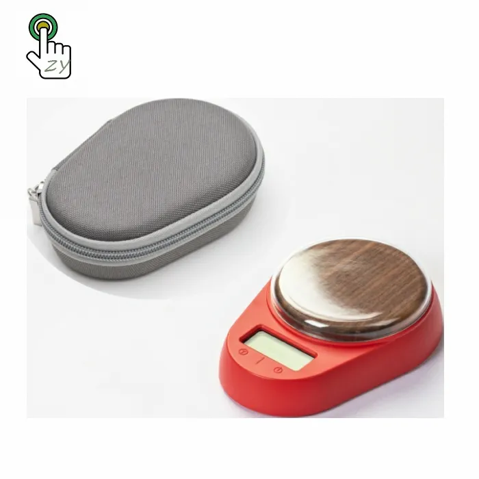 Veidt Pesage de cuisine électronique Balance à thé matériel en bois Balance à thé en plastique 0.1g pesage numérique
