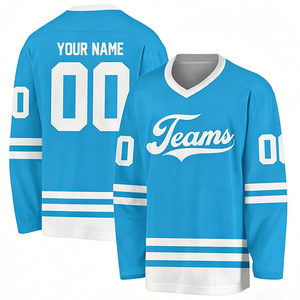 Maillots de hockey sur glace personnalisés imprimés en couleur, uniformes d'équipe avec transfert thermique, service de conception gratuit pour les clubs - Product Image 2