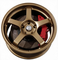 Rines de Aleación de 15 a 19 Pulgadas Estilo TE37, Rines de Carreras Personalizados, Duraderos y Ligeros para Autos de Pasajeros