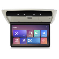 OEM 15.6 pouces IPS écran LCD moniteur USB Android voiture TV monté au plafond moniteur de toit télécommande voiture affichage caméra