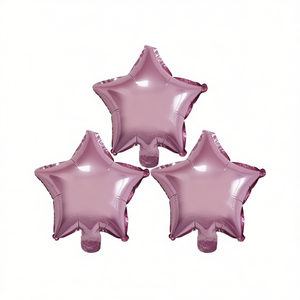 Globo de Estrella Metálico Rosa de 10 Pulgadas para Decoración de Fiestas de Cumpleaños Infantiles - Product Image 4
