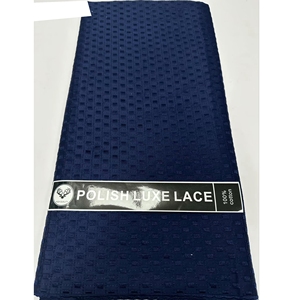 Chất Lượng Hàng Đầu Mới Nhất Đánh Bóng Bông Vải Ren Mens 2025 Thêu 5 Yards Bán Buôn Phi Thụy Sĩ Vải Tuyn Ren Vải - Product Image 1