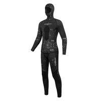 DIVESTAR Kostum Selam Profesional Terbaru Buatan Pabrik, Wetsuit Neoprena 1.5mm untuk Pria, Cocok untuk Berenang, Menyelam, dan Spearfishing